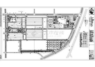某地汽车厂建筑规划设计总平面方案图